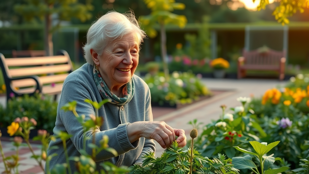 mental health through life stages older adults community garden