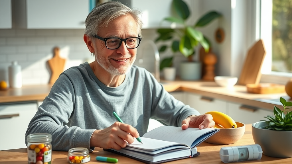 mental health and chronic disease - Adult planning healthy routines and organization