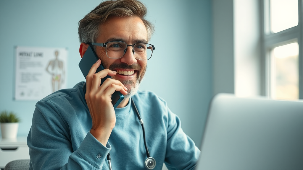 The GIGuy - patient calling to schedule GI consultation for digestive health