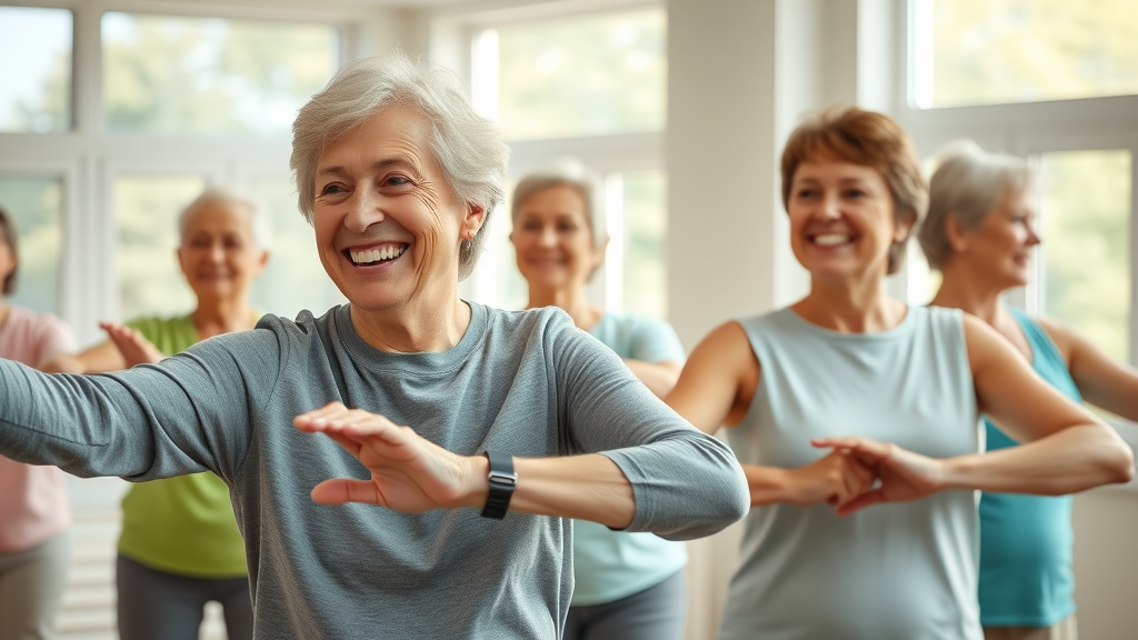 seniors wellness care active group class