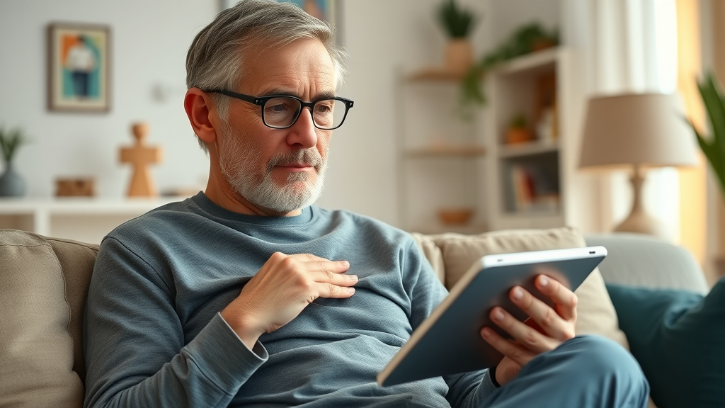 Confident adult scheduling a preventive care appointment at home