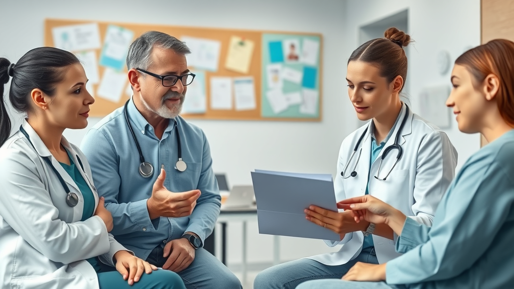 collaborative healthcare team for chronic illness: patient and professionals discuss management