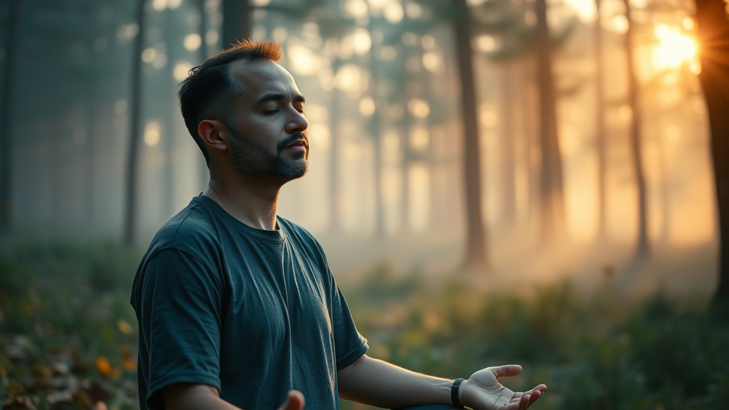 spiritual wellness | Peaceful individual meditating outdoors to enhance health and wellness impact