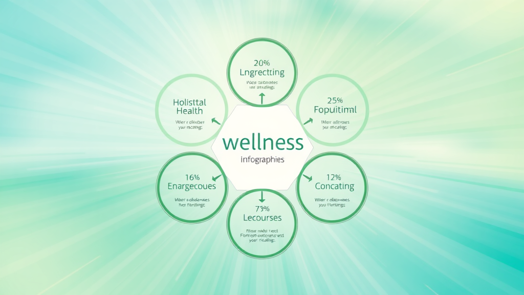 vibrant wellness infographic symbolizing holistic health pillars