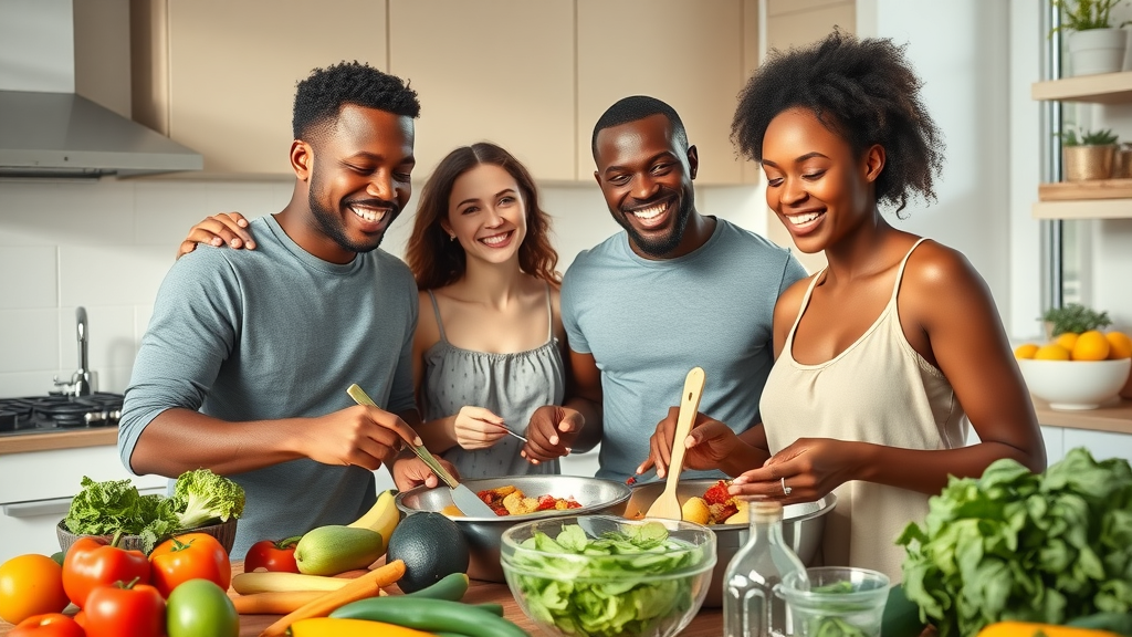 nutritious food health and wellbeing social self-care strategies kitchen
