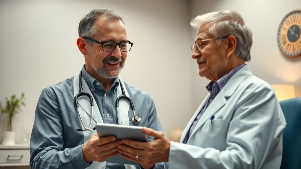 The GIGuy - gastroenterologist discussing care with patient