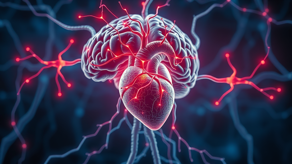 chronic disease and mental health - conceptual brain and body interaction